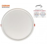 Downlight panel LED Redondo 230mm Blanco 20W, Corte ajustable 50 a 205mm, Serie PRO